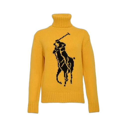 Polo Ralph Lauren Logo Intarsia-Knit Turtleneck Jumper