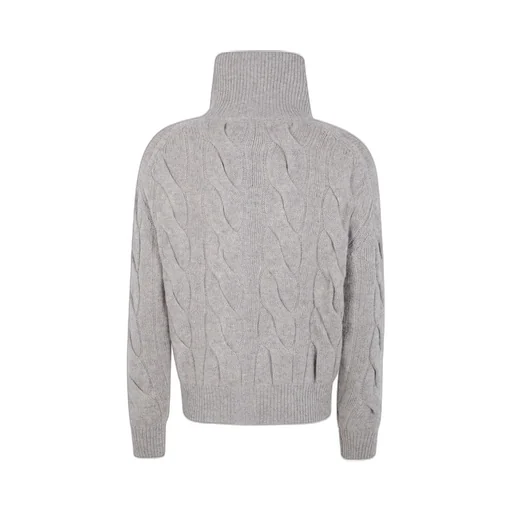 Polo Ralph Lauren Cable-Knit Turtleneck Buttoned Cardigan