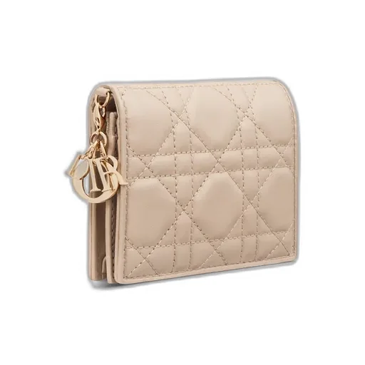 Mini Lady Dior Gardenia Wallet