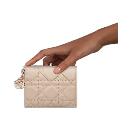 Mini Lady Dior Gardenia Wallet