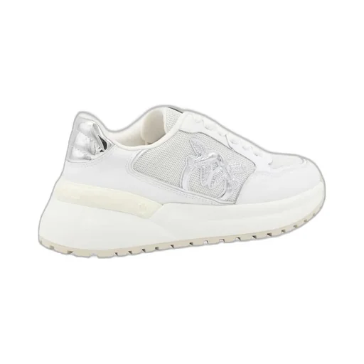 Pinko Mesh-Panelled Lace-Up Sneakers
