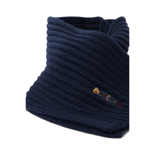 Polo Ralph Lauren Teddy Bear Embroidered Knitted Scarf