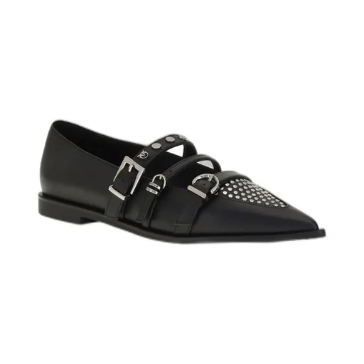 Pinko Embellished Pointed-Toe Flat-Shoes