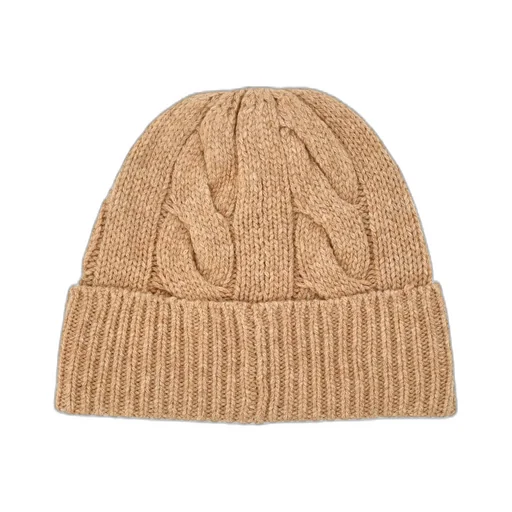 Polo Ralph Lauren Logo Embroidered Cable-Knit Beanie