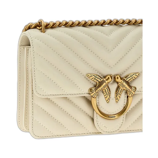 Pinko Love One Chevron Quilted Mini Crossbody Bag
