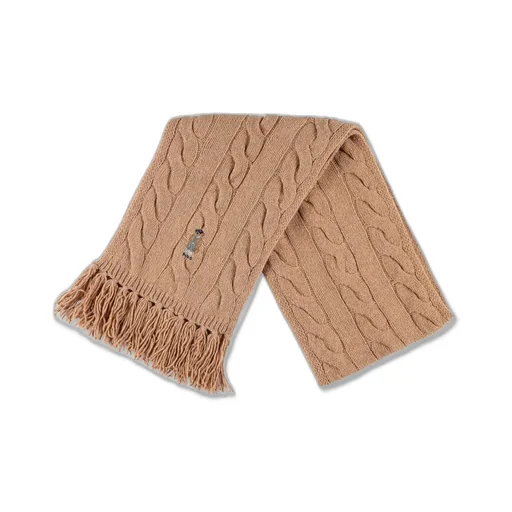 Polo Ralph Lauren Polo Bear Detailed Fringed Scarf