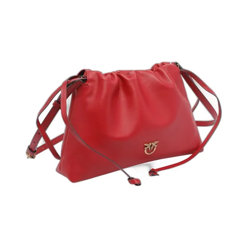 Pinko Logo Plaque Soft Mini Clutch Bag