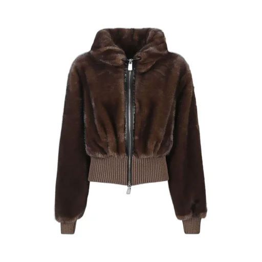 Pinko Faux Fur Bomber Jacket