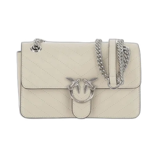 Pinko Love Birds Quilted Shoulder Bag