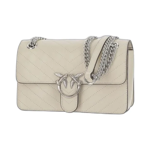 Pinko Love Birds Quilted Shoulder Bag