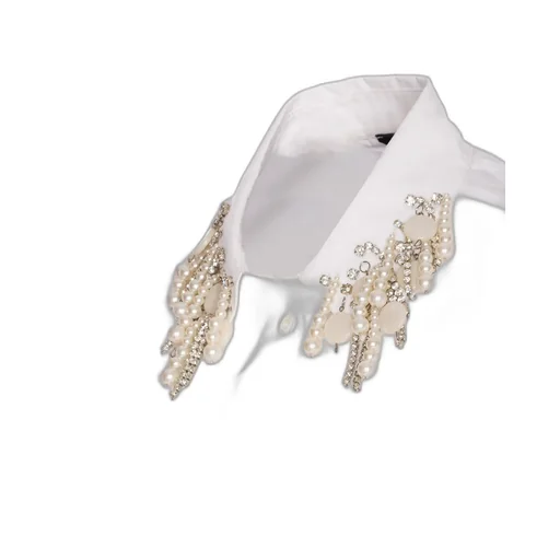 Pinko Charm-Detailed Cropped Shirt