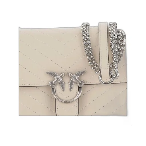 Pinko Love Birds Quilted Shoulder Bag