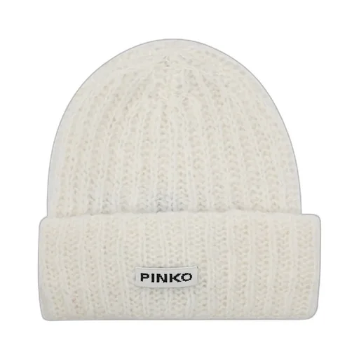 Pinko Logo Patch Turn-Up Beanie