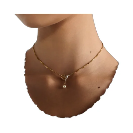 Cd Navy Necklace