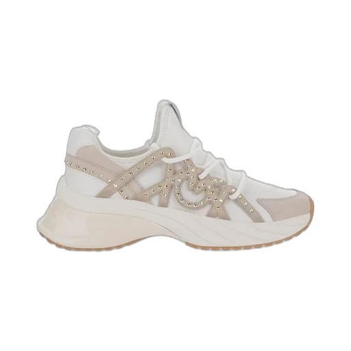 Pinko Ariel Embellished Lace-Up Sneakers