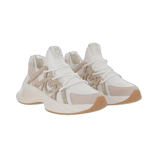 Pinko Ariel Embellished Lace-Up Sneakers