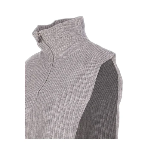 Pinko Half-Zip High-Neck Knitted Warmer