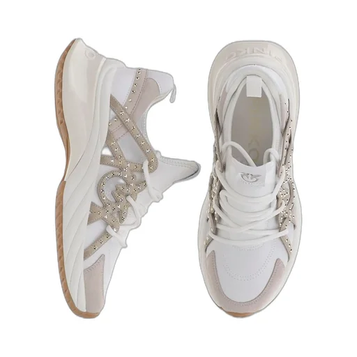Pinko Ariel Embellished Lace-Up Sneakers