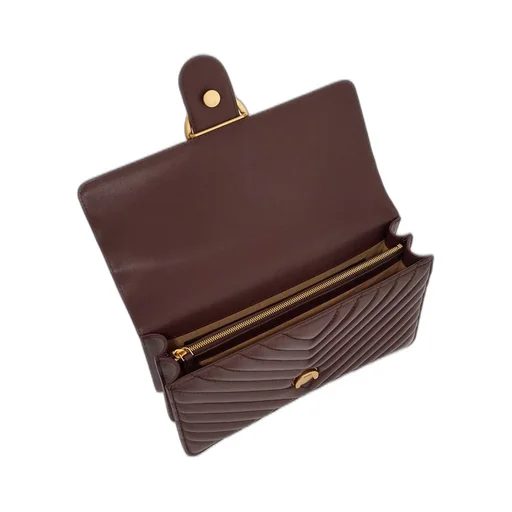 Pinko Classic Love One Chevron Crossbody Bag