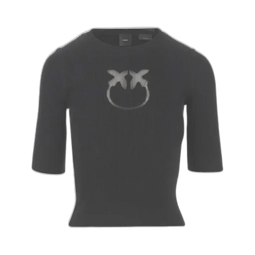 Pinko Logo Detailed Cropped Jumper