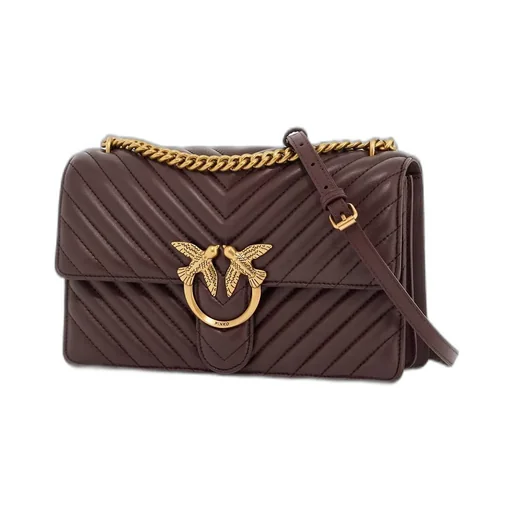 Pinko Classic Love One Chevron Crossbody Bag