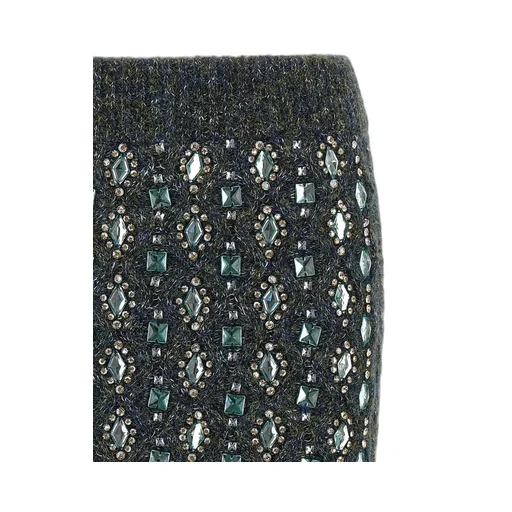 Pinko Mouliné Embellished Skirt