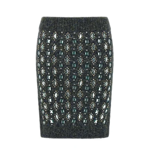 Pinko Mouliné Embellished Skirt