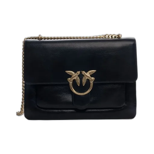 Pinko Logo Buckle Chain Shoulder Bag