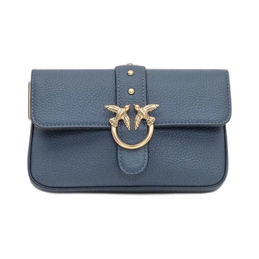 Pinko Love Birds Foldover Top Shoulder Bag