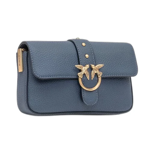 Pinko Love Birds Foldover Top Shoulder Bag