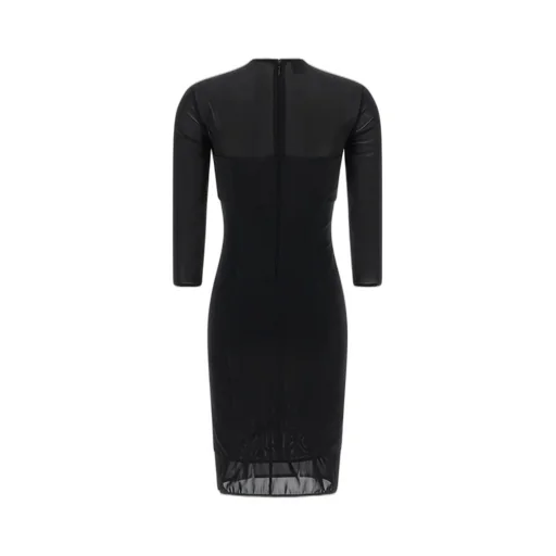 Pinko Giostra Semi-Sheer Midi Dress