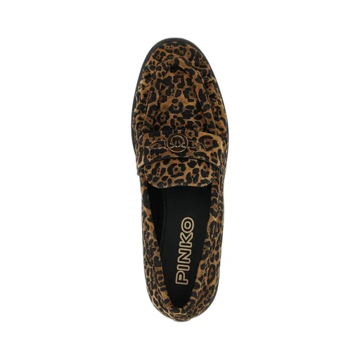 Pinko Leopard Flat Loafers