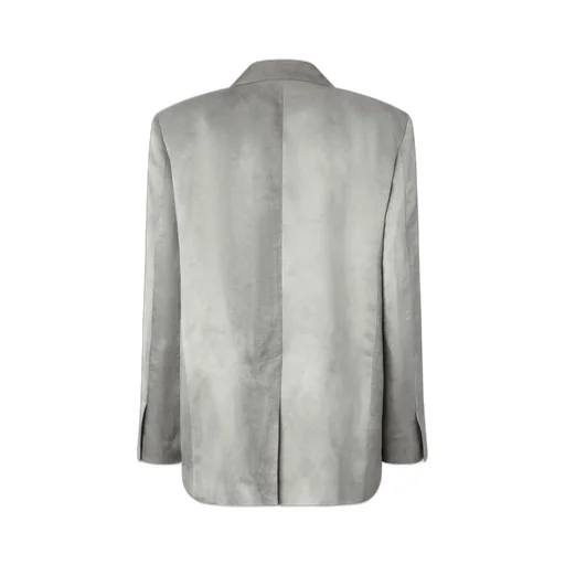 Pinko For You Single-Breasted Slub Satin Blazer
