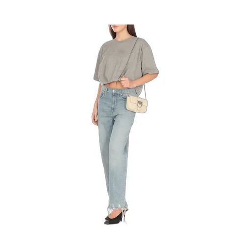 Pinko Torrone Cropped Jersey T-Shirt