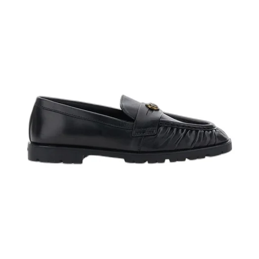 Pinko Logo Plaque Loafers
