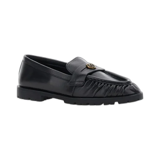 Pinko Logo Plaque Loafers