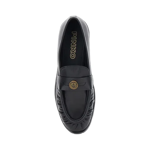 Pinko Logo Plaque Loafers