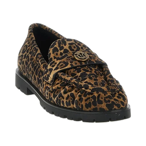 Pinko Leopard Flat Loafers
