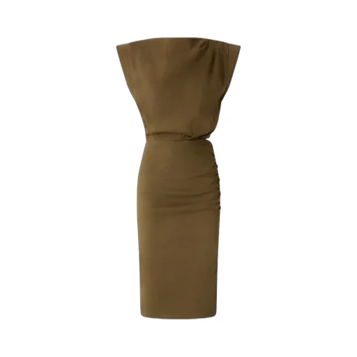 Pinko Cielo Buttoned Sleeveless Dress