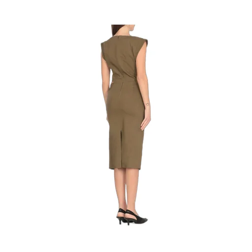 Pinko Cielo Buttoned Sleeveless Dress