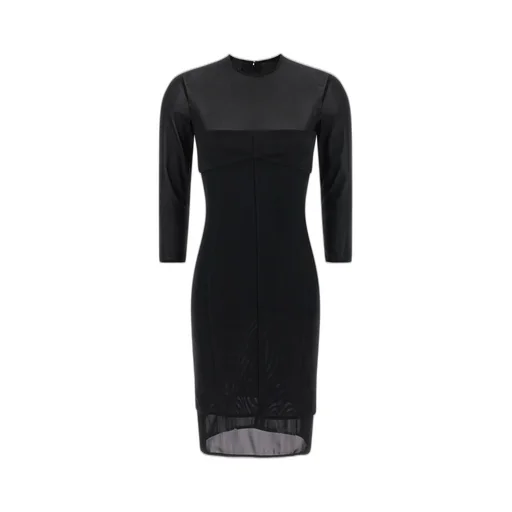 Pinko Giostra Semi-Sheer Midi Dress