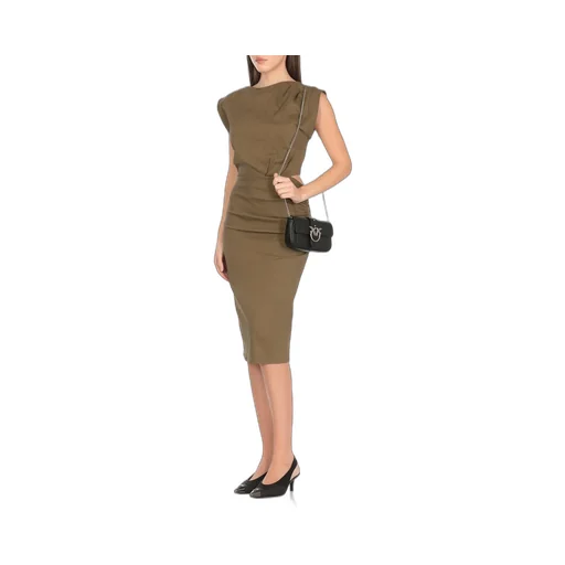 Pinko Cielo Buttoned Sleeveless Dress