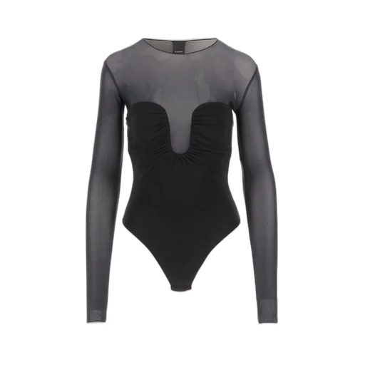 Pinko Long-Sleeved Sheer Bodysuit