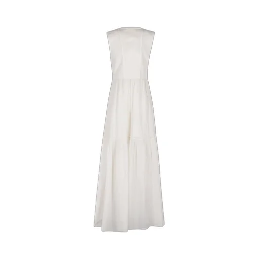 Pinko Andres Buckled V-Neck Long Dress