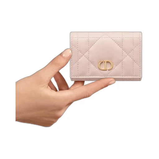 Dior Caro Glycine Wallet With Crystals