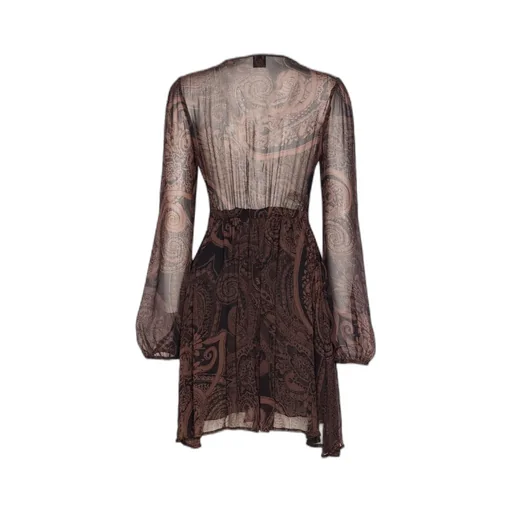 Pinko Paisley Printed CrÊPonne Dress