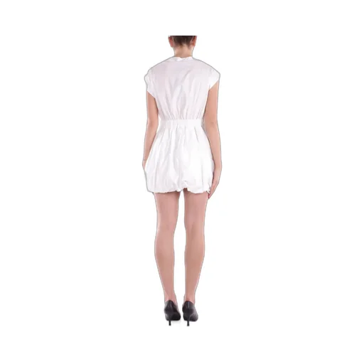 Pinko Asymmetric Neck Ruched Short Dress