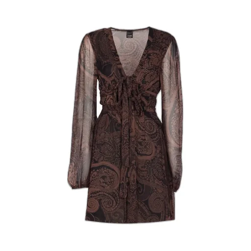 Pinko Paisley Printed CrÊPonne Dress