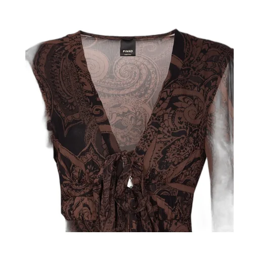Pinko Paisley Printed CrÊPonne Dress