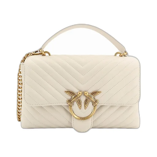 Pinko Classic Lady Love Chevron Puffer Tote Bag